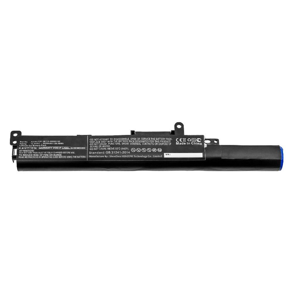 Synergy Digital Laptop Battery, Compatible with Asus 0B110-00550100, A31N1730 Laptop Battery (Li-ion, 10.8V, 2600mAh)