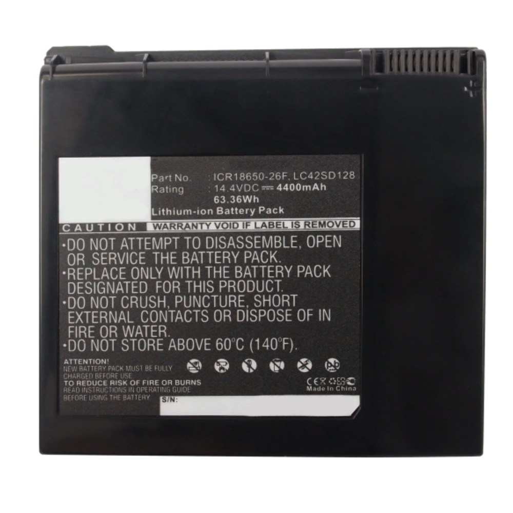 Synergy Digital Laptop Battery, Compatible with Asus A42-G74, ICR18650-26F, LC42SD128 Laptop Battery (Li-ion, 14.4V, 4400mAh)