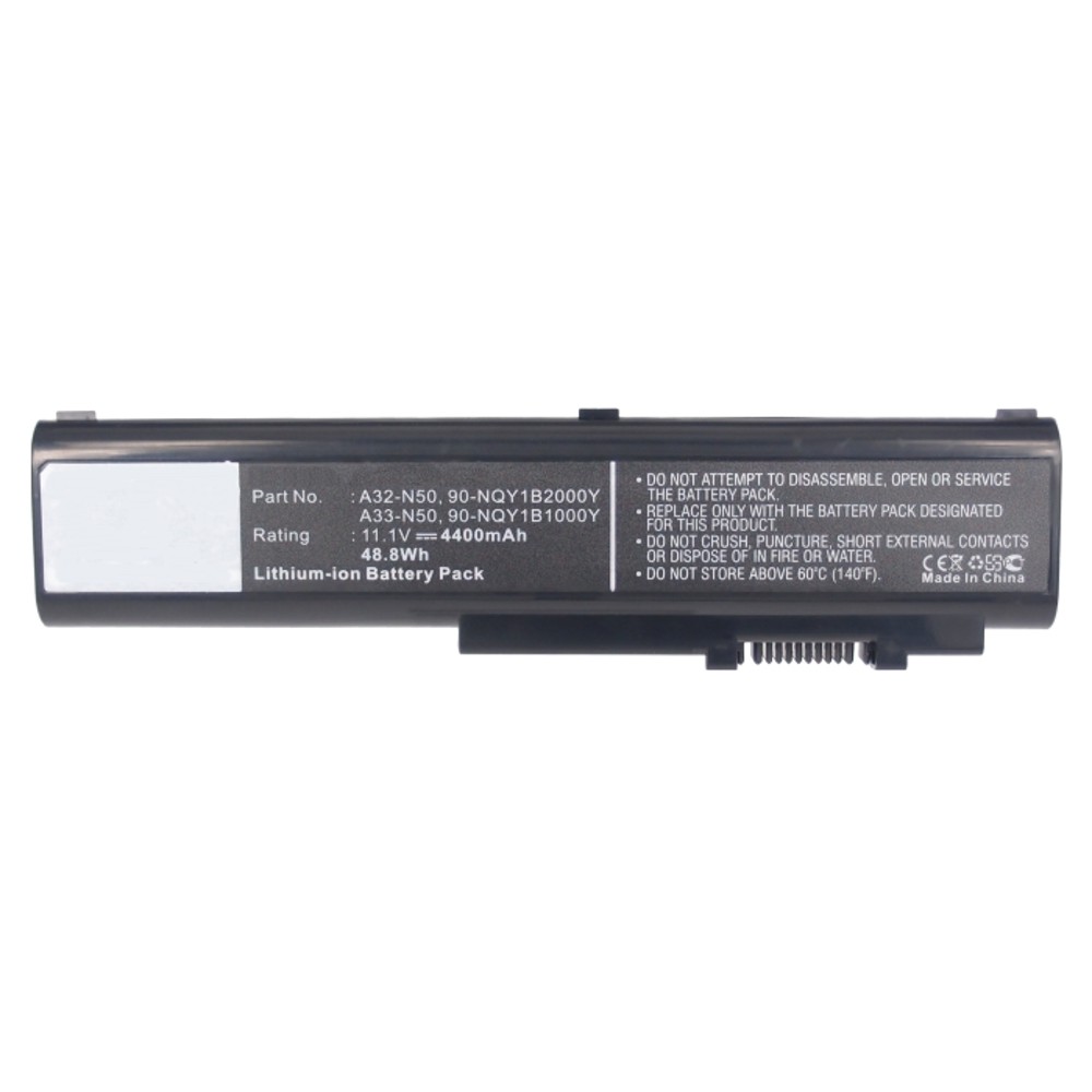 Synergy Digital Laptop Battery, Compatible with Asus 90-NQY1B1000Y, 90-NQY1B2000Y, A32-N50, A33-N50 Laptop Battery (Li-ion, 11.1V, 4400mAh)