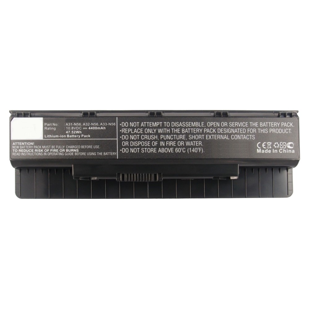 Synergy Digital Laptop Battery, Compatible with Asus A31-N56, A32-N56, A33-N56 Laptop Battery (Li-ion, 10.8V, 4400mAh)