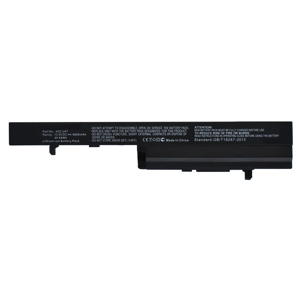 Synergy Digital Laptop Battery, Compatible with Asus 0B110-00090000, 0B110-00090100, 0B110-00090300, A32-U47, A41-U47, A42-U47, U47-BGR4 Laptop Battery (Li-ion, 10.8V, 4600mAh)