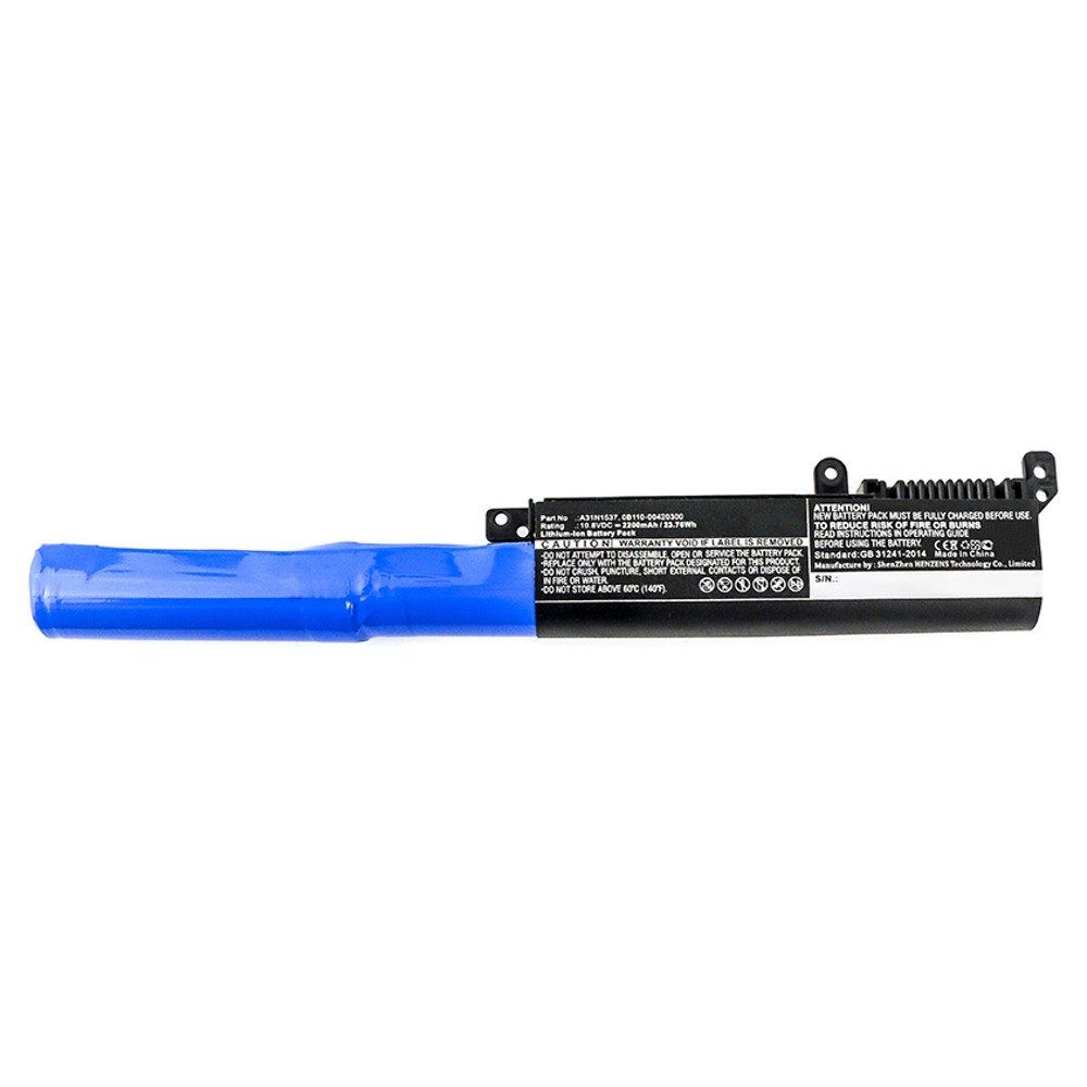 Synergy Digital Laptop Battery, Compatible with Asus 0B110-00420300, A31N1537 Laptop Battery (Li-ion, 10.8V, 2200mAh)