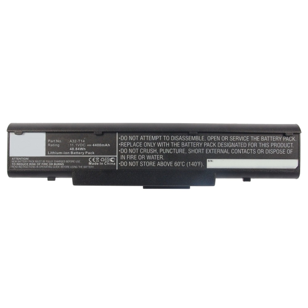 Synergy Digital Laptop Battery, Compatible with Asus A32-T14 Laptop Battery (Li-ion, 11.1V, 4400mAh)