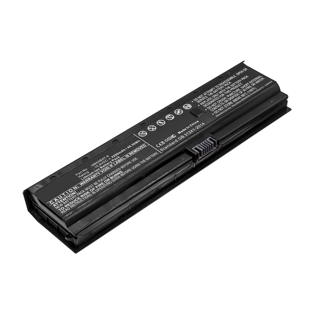 Synergy Digital Laptop Battery, Compatible with Clevo NB50BAT-6 Laptop Battery (Li-ion, 10.8V, 4200mAh)