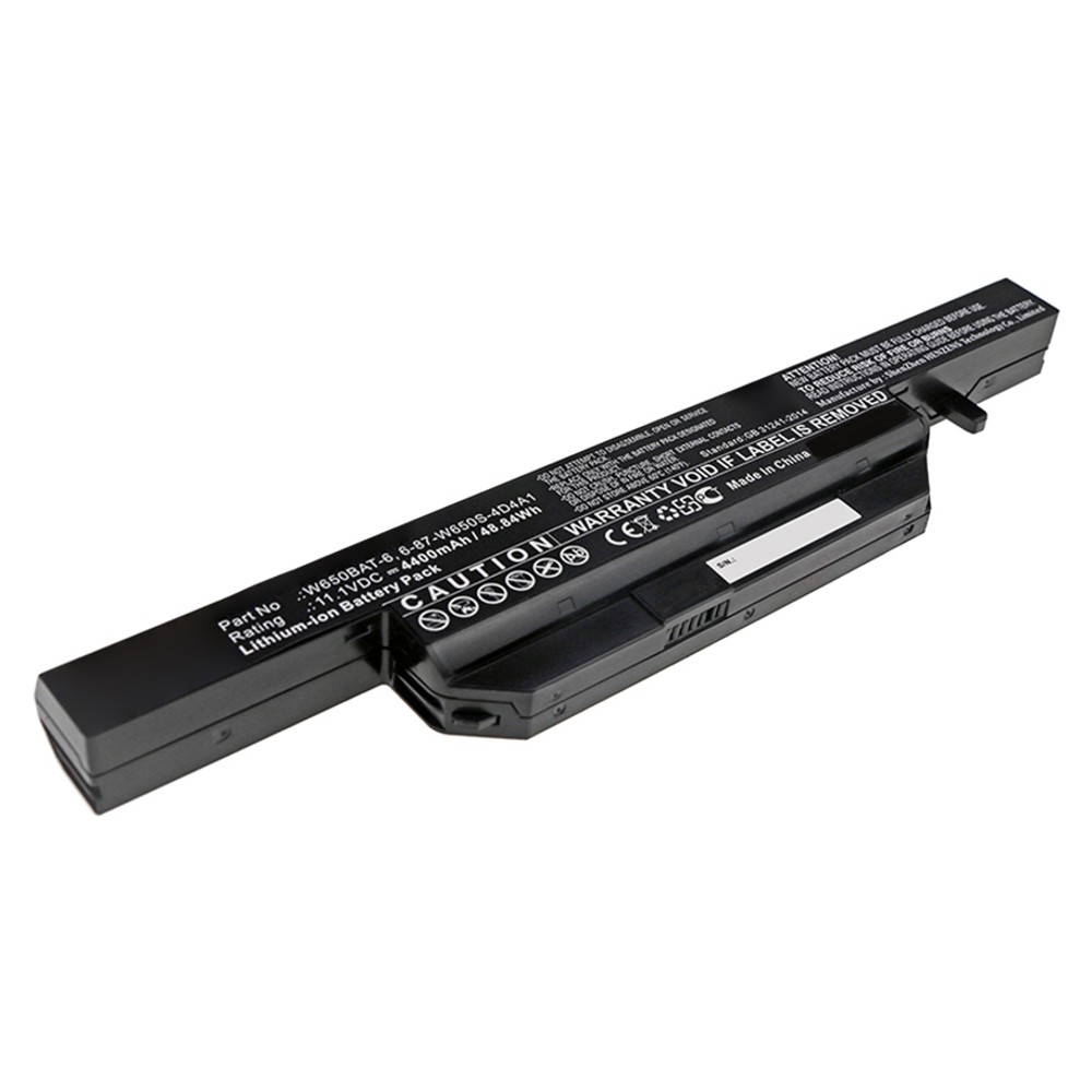 Synergy Digital Laptop Battery, Compatible with Clevo 6-87-W650S-4D4A1, 6-87-W650S-4D4A2, 6-87-W650S-4D4A3, 6-87-W650S-4D4A5, 6-87-W650S-4D7A2, 6-87-W650S-4E7, 6-87-W650S-4E72, W650BAT-6 Laptop Battery (Li-ion, 11.1V, 4400mAh)