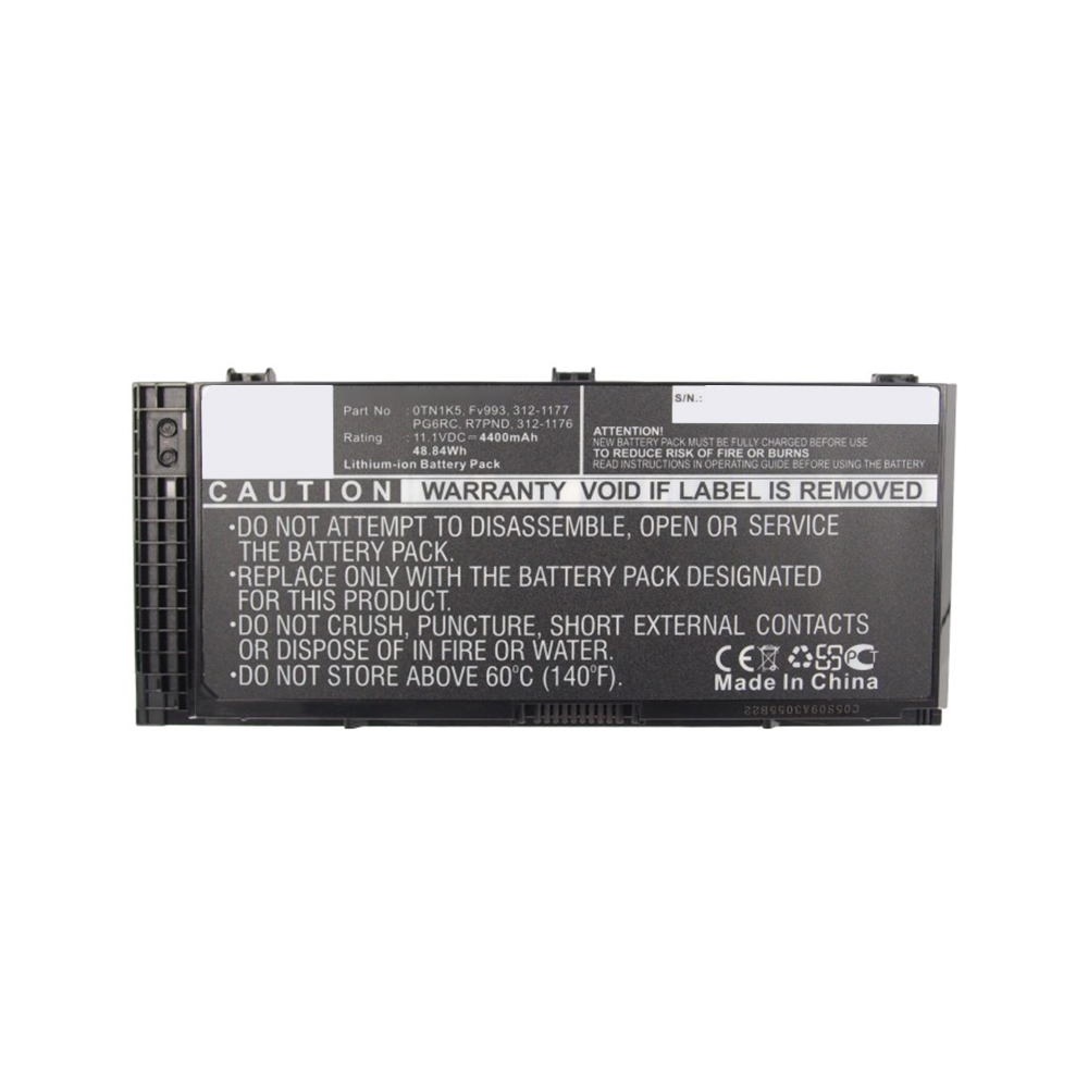 Synergy Digital Laptop Battery, Compatible with DELL 04GHF, 0FVWT4, 0TN1K5, 1C75X, 312-1176, 312-1177, 312-1178, 312-1354, 312-1379, 312-1380, 3DJH7, 451-11742, 451-11743, 451-11744, 451-11978, 451-11979, 451-11980, 451-12032, 451-BBGN, 451-BBGO, 4HJXX, 5V19F, 72KRT, 7DWMT, 823F9, 8PWD5, 97KRM, 9GP08, DP/N 0TN1K5, FJJ4W, FV993, FVWT4, FYTVN, GP45C, GXMW9, H1MNH, HG542, HPNYM, J5CG3, JHYP2, K4RDX, KJ321, MPK22, N71FM, PG6RC, R7PND, R8R6F, RY6WH, T3NT1, V7M28, VG2VT, WD6D1, WFDW7 Laptop Battery (Li-ion, 11.1V, 4400mAh)