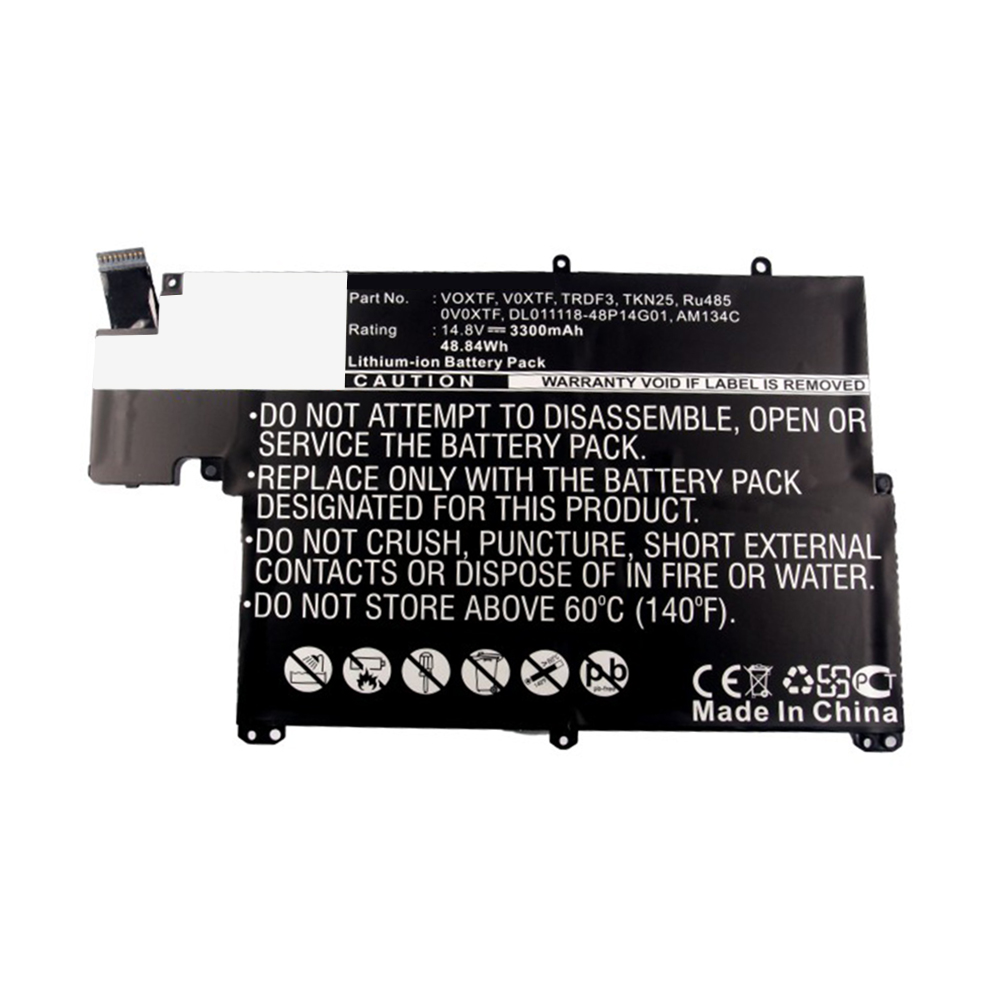 Synergy Digital Laptop Battery, Compatible with DELL 0V0XTF, AM134C, DL011118-48P14G01, RU485, TKN25, TRDF3, V0XTF, VOXTF Laptop Battery (Li-ion, 14.8V, 3300mAh)