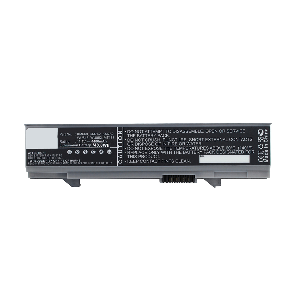 Synergy Digital Laptop Battery, Compatible with DELL 312-0762, 312-0769, 312-0902, 451-10616, 451-10617, KM668, KM742, KM752, KM760, KM769, KM771, KM970, MT186, MT187, MT193, MT196, MT332, P858D, PW640, PW649, PW651, RM649, RM656, RM661, RM668, RM672, RM677, T749D, U116D, U725H, W071D, WU841, WU843, WU852, X064D, X644H, Y568H Laptop Battery (Li-ion, 11.1V, 4400mAh)