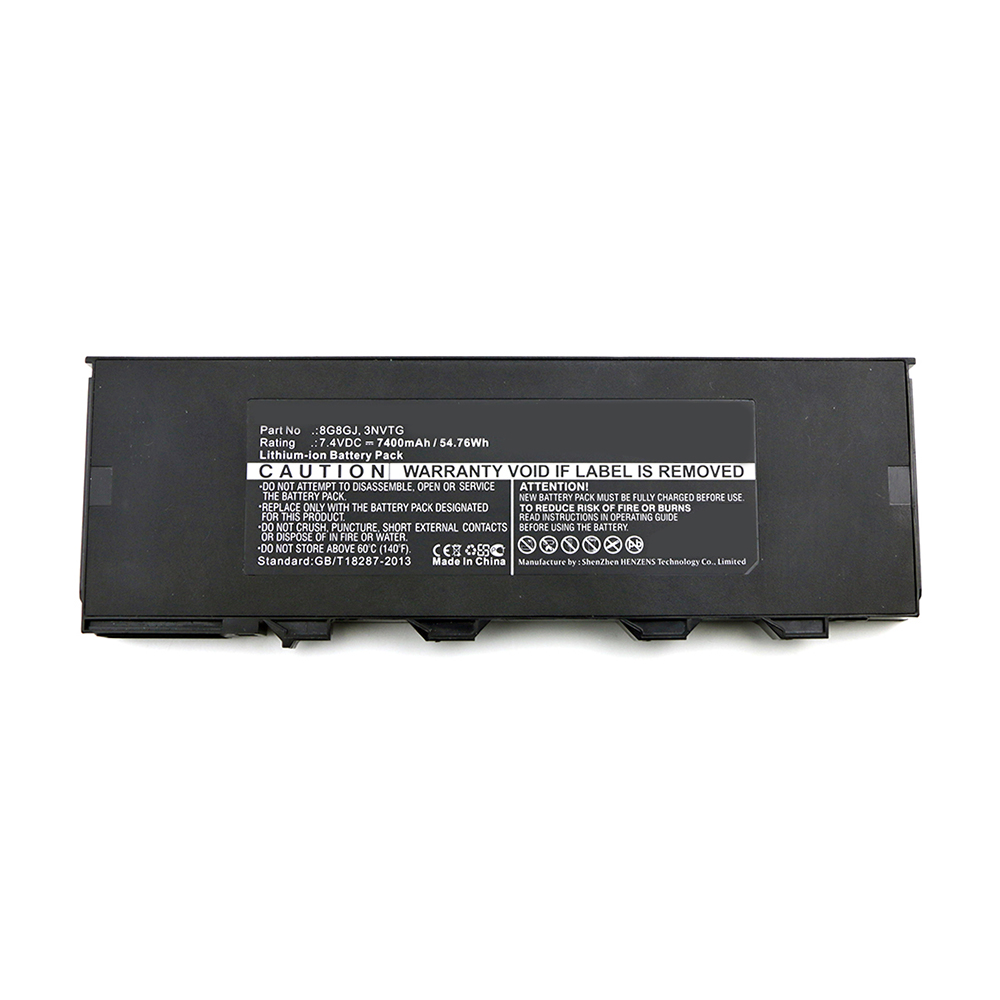 Synergy Digital Laptop Battery, Compatible with DELL 3NVTG, 8G8GJ Laptop Battery (Li-ion, 7.4V, 7400mAh)