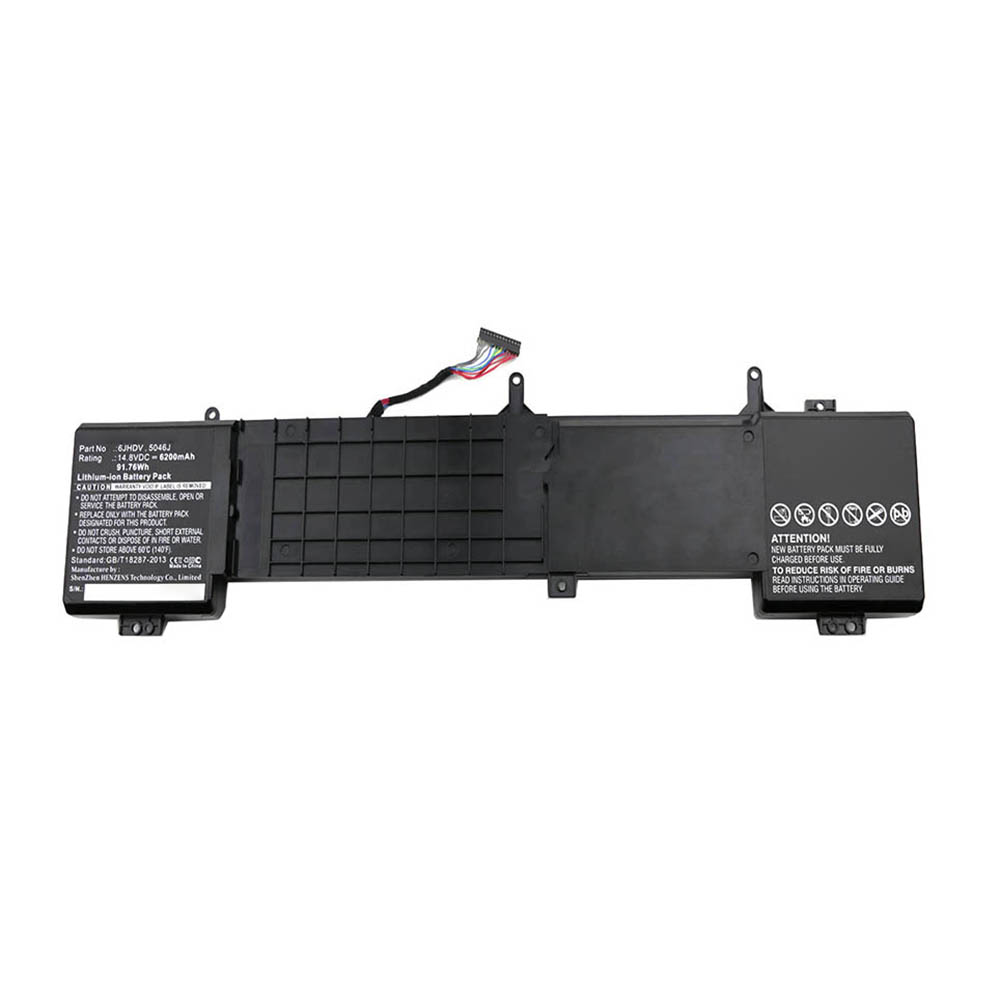 Synergy Digital Laptop Battery, Compatible with DELL 05046J, 5046J, 6JHCY, 6JHDV Laptop Battery (Li-ion, 14.8V, 6200mAh)