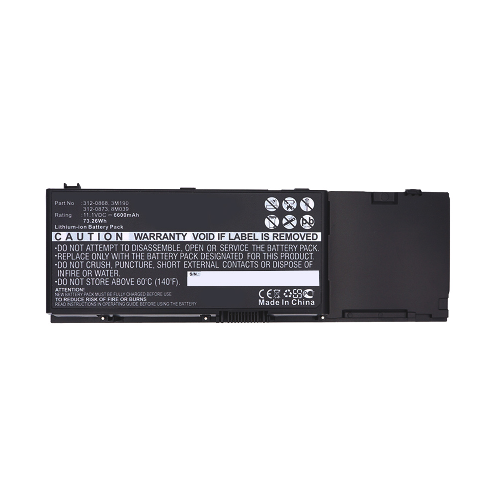 Synergy Digital Laptop Battery, Compatible with DELL 03M190, 05K145, 0DW554, 0KR854, 312-0212, 312-0427, 312-0428, 312-0460, 312-0461, 312-0466, 312-0467, 312-0599, 312-0600, 312-0747, 312-0868, 312-0873, 3M190, 451-10338, 451-10339, 451-10424, 451-10482, 5K145, 8M039, C565C, DW554, DW842, F224C, F678F, F729F, G102C, GD761, GN752, H355F, J012F, KD476, KR854, P267P, PD942, PD945, PD946, PP08X, PR002, RD850, RD855, RD857, RD859, RK547, TD344, TD347, TD349, UD260, UD264, UD265, UD267, WG337, XU93 Laptop Battery (Li-ion, 11.1V, 6600mAh)