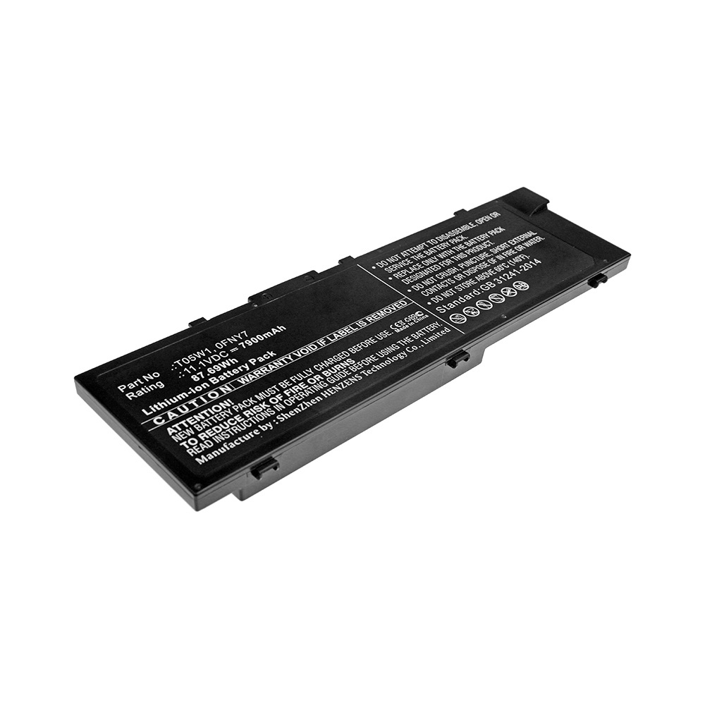 Synergy Digital Laptop Battery, Compatible with DELL 0FNY7, 1G9VM, 451-BBSB, 451-BBSE, 451-BBSF, FNY7, GR5D3, M28DH, MFKVP, RDYCT, T05W1, To5W1 Laptop Battery (Li-ion, 11.1V, 7900mAh)