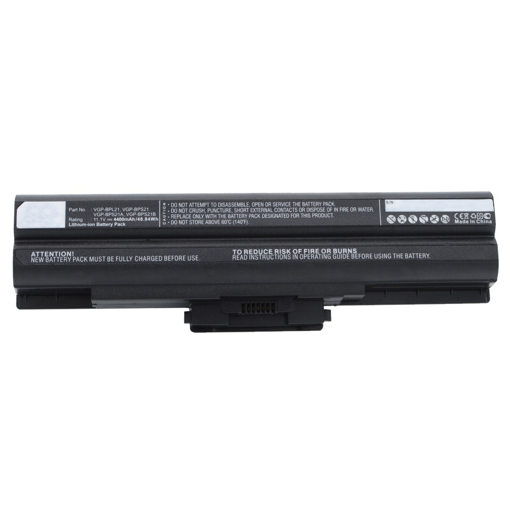 Synergy Digital Laptop Battery, Compatible with Sony VGP-BP21A, VGP-BPS21, VGP-BPS21A, VGP-BPS21B Laptop Battery (Li-ion, 11.1V, 4400mAh)
