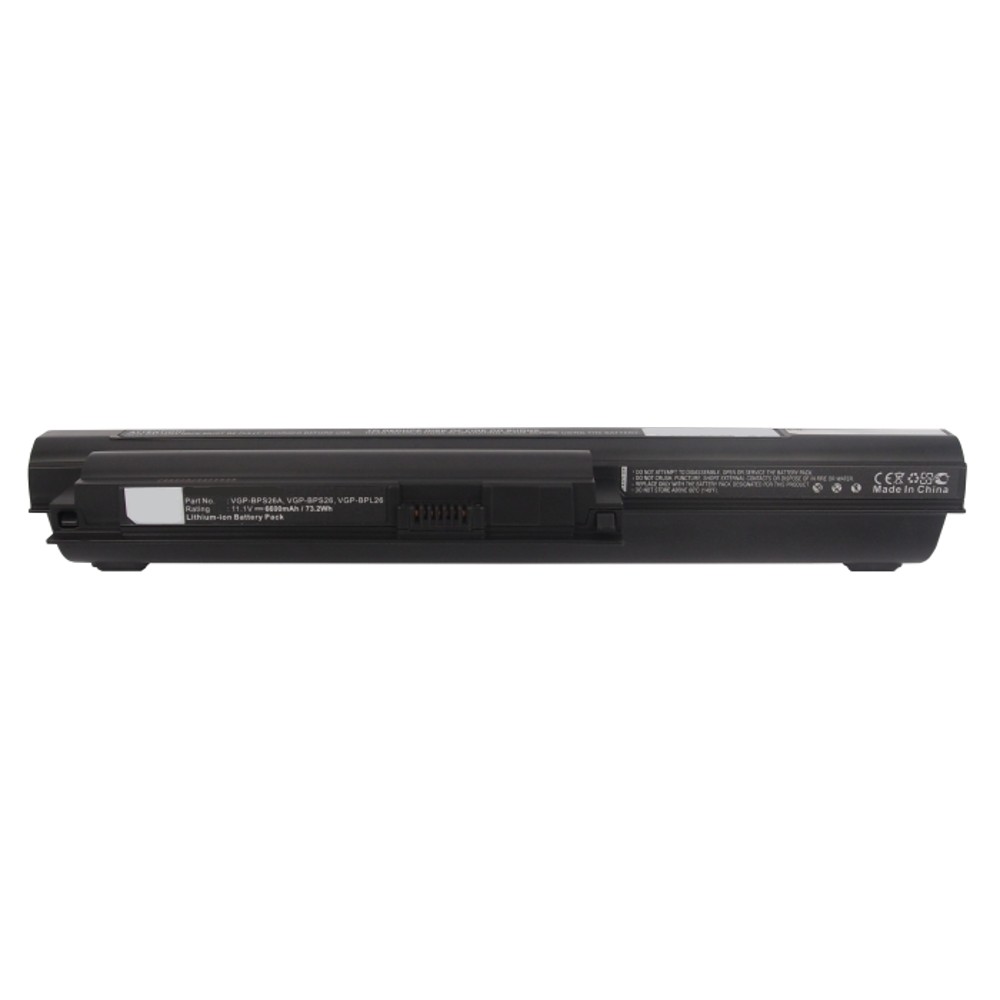 Synergy Digital Laptop Battery, Compatible with Sony VGP-BPL26, VGP-BPS26, VGP-BPS26A Laptop Battery (Li-ion, 11.1V, 6600mAh)