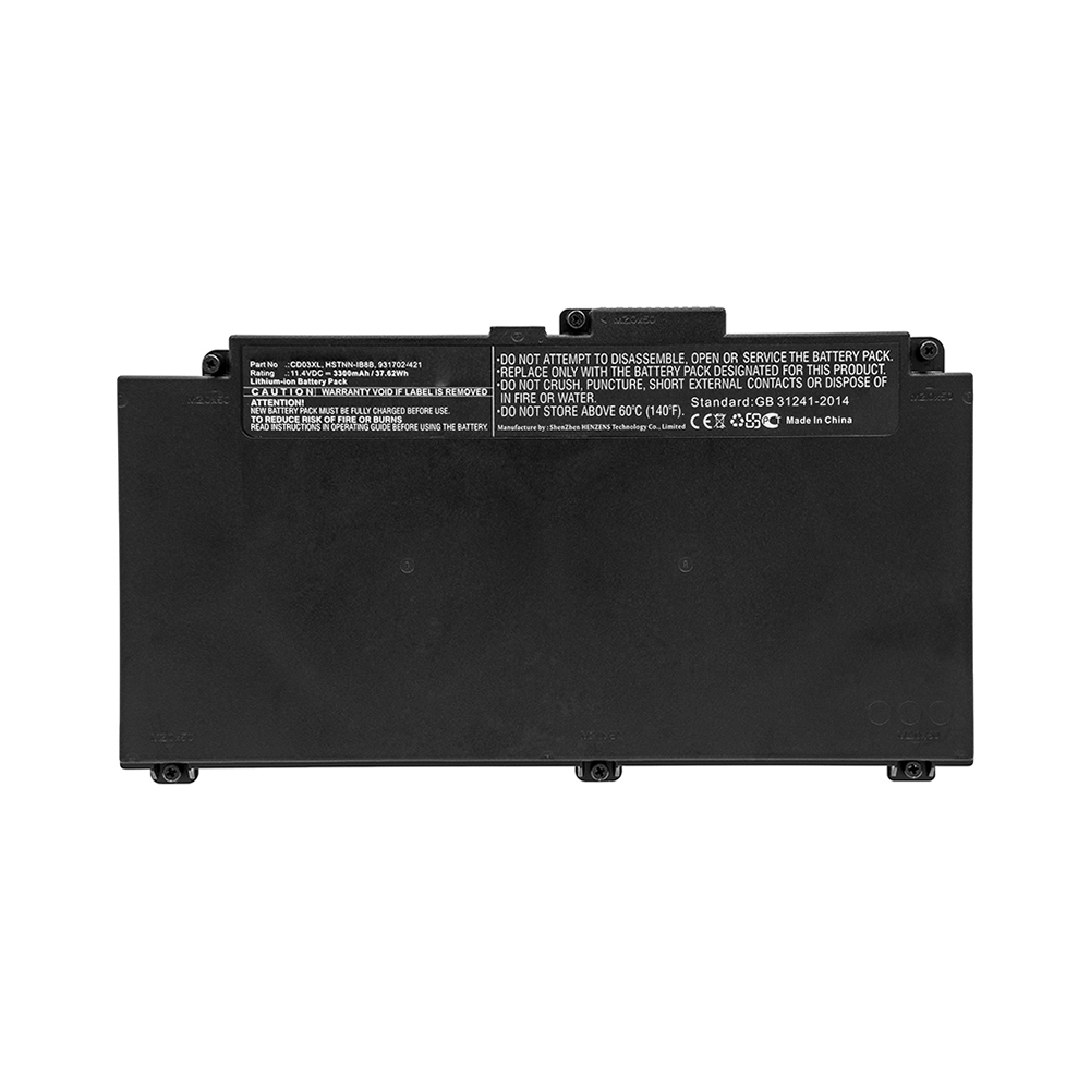 Synergy Digital Laptop Battery, Compatible with HP 931702-171, 931702-421, 931702-541, 931719-850 Laptop Battery (11.4V, Li-ion, 3300mAh)