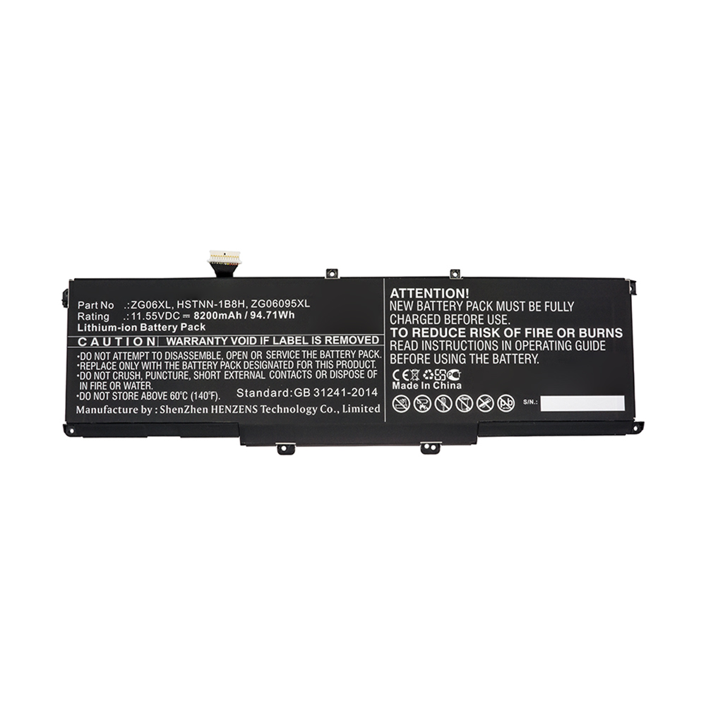 Synergy Digital Laptop Battery, Compatible with HP HSTNN-1B8H, L07045-855, L07351-1C1, ZG06095XL Laptop Battery (11.55V, Li-ion, 8200mAh)