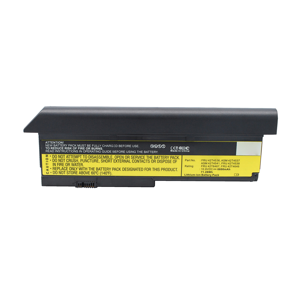 Synergy Digital Laptop Battery, Compatible with IBM ASM 42T4537 Laptop Battery (Li-ion, 10.8V, 6600mAh)