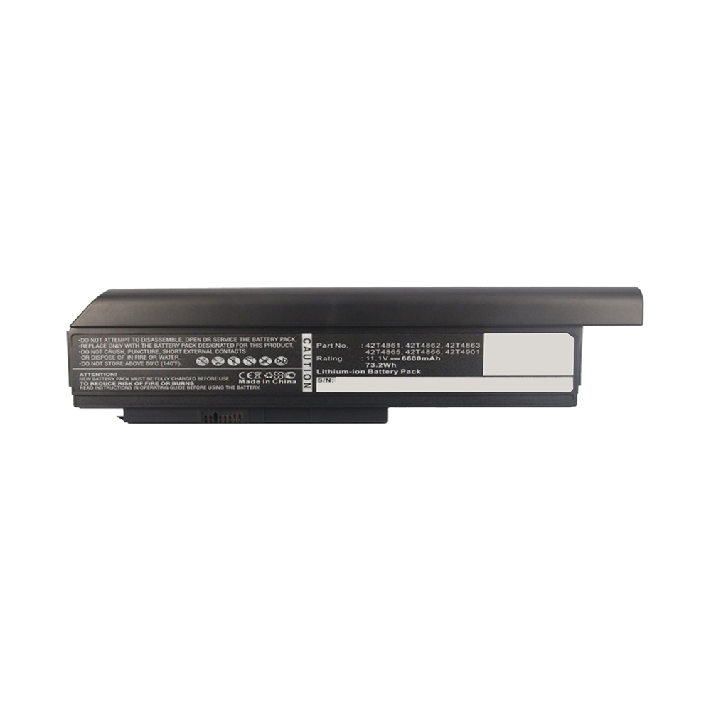 Synergy Digital Laptop Battery, Compatible with IBM 42T4861 Laptop Battery (Li-ion, 11.1V, 6600mAh)