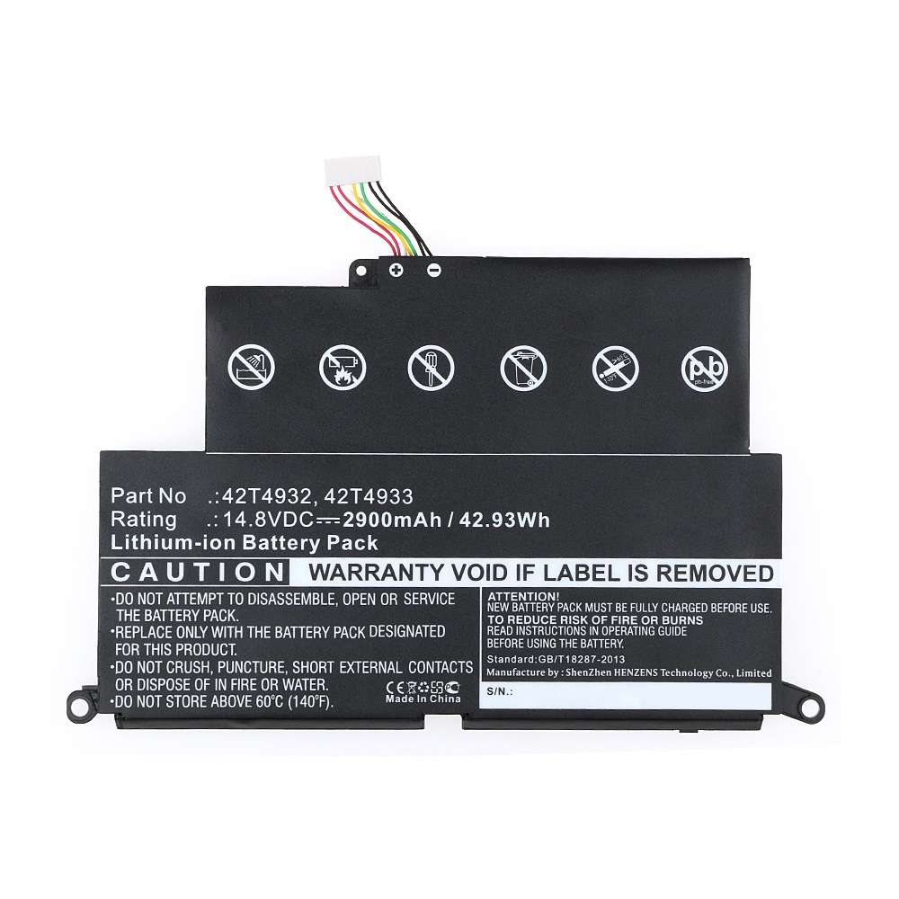 Synergy Digital Laptop Battery, Compatible with Lenovo 42T4928 Laptop Battery (Li-ion, 14.8V, 2900mAh)