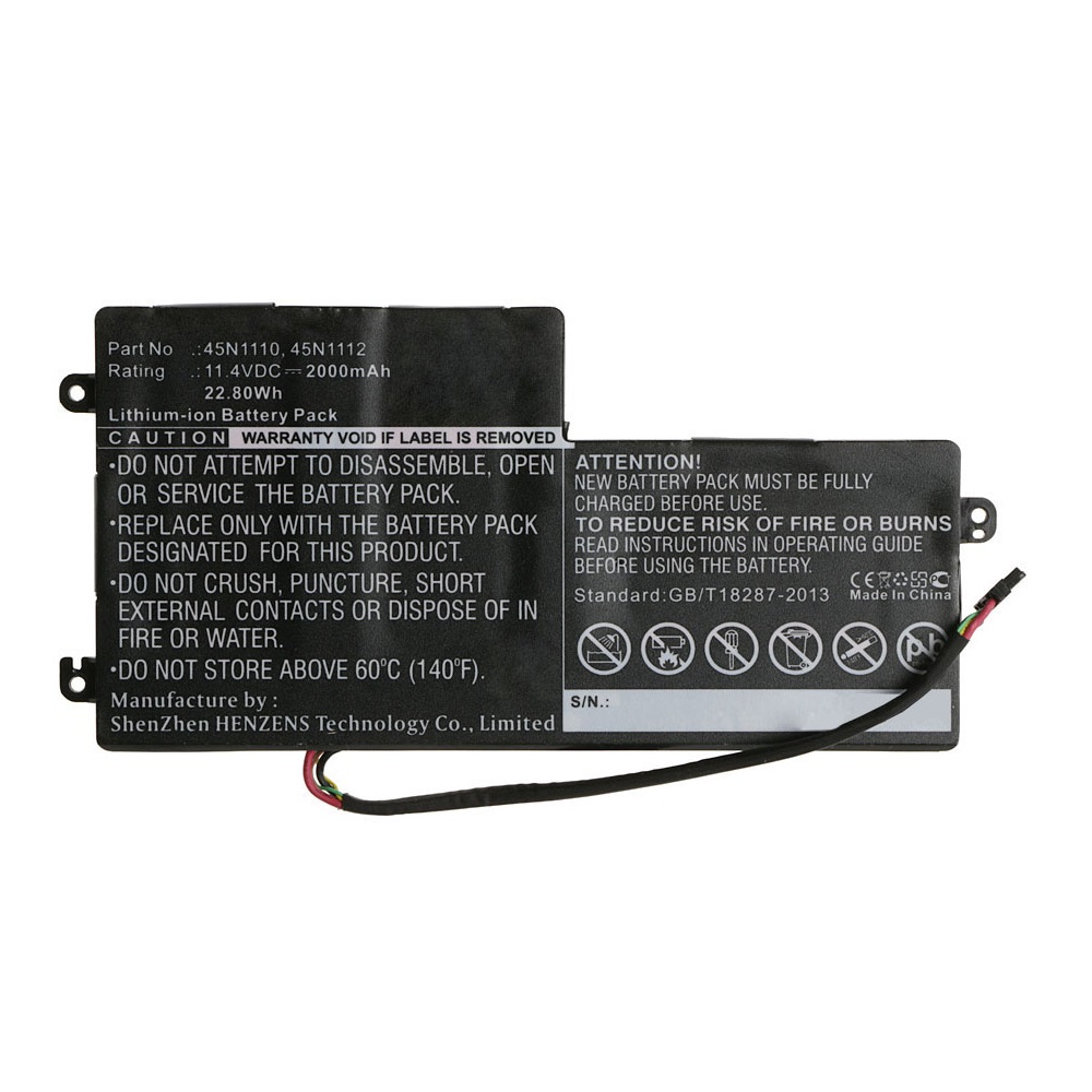 Synergy Digital Laptop Battery, Compatible with Lenovo 11500143 Laptop Battery (Li-ion, 11.4V, 2000mAh)