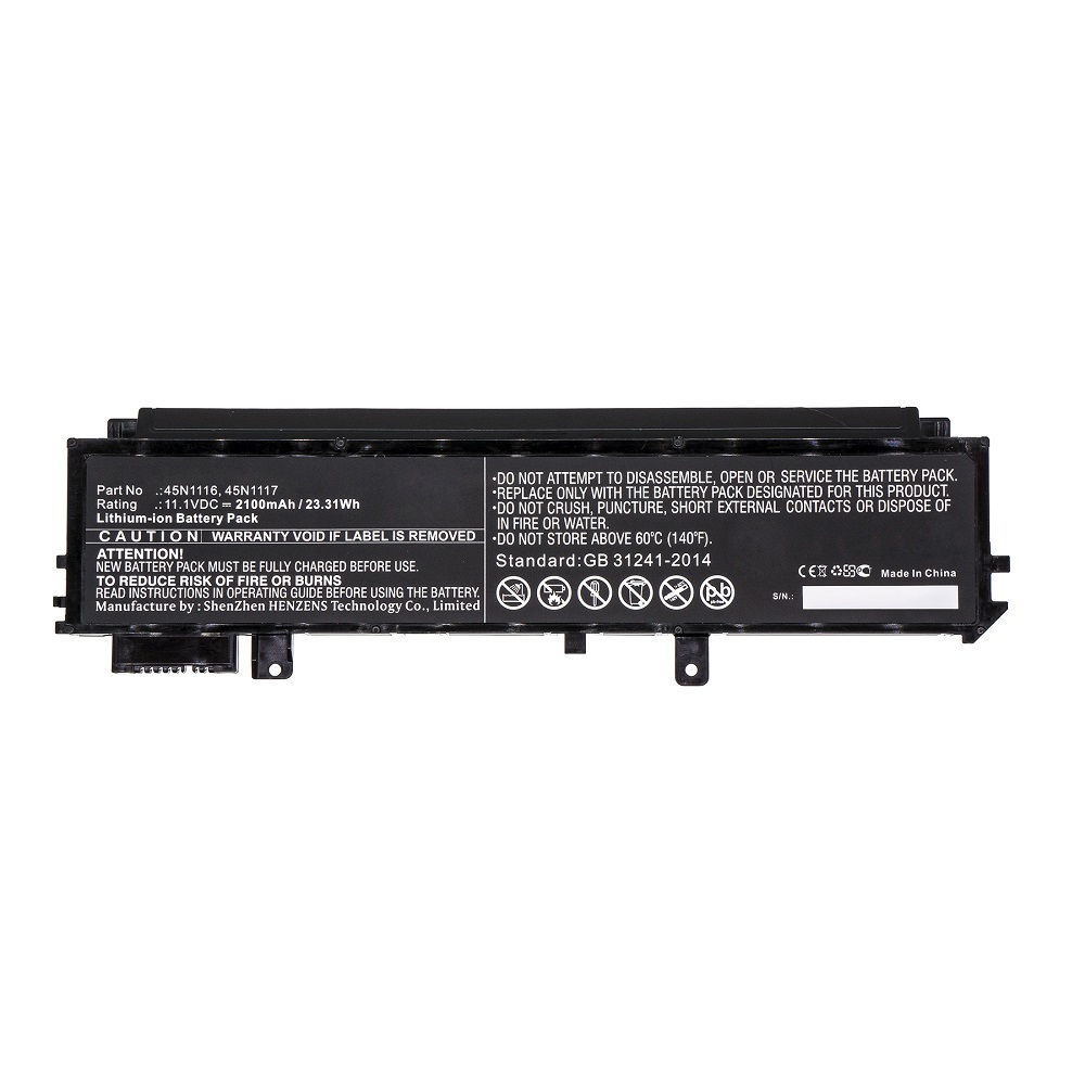 Synergy Digital Laptop Battery, Compatible with Lenovo 45N1116 Laptop Battery (Li-ion, 11.1V, 2100mAh)