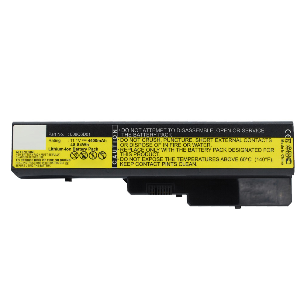 Synergy Digital Laptop Battery, Compatible with Lenovo L08O6D01 Laptop Battery (Li-ion, 11.1V, 4400mAh)