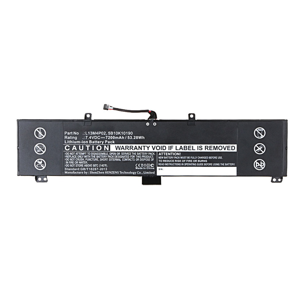 Synergy Digital Laptop Battery, Compatible with Lenovo L13M4P02 Laptop Battery (Li-ion, 7.4V, 7200mAh)