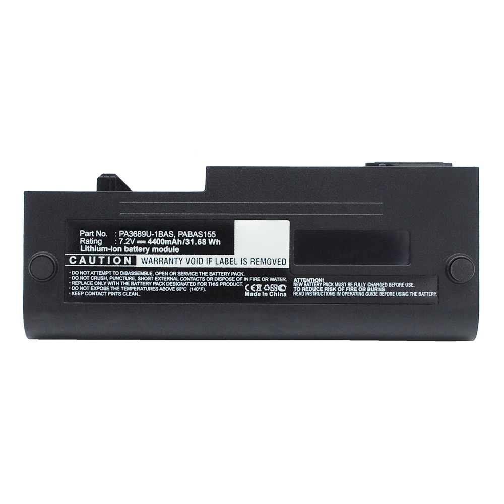 Synergy Digital Laptop Battery, Compatible with Toshiba PA3689U-1BAS Laptop Battery (Li-ion, 7.2V, 4400mAh)