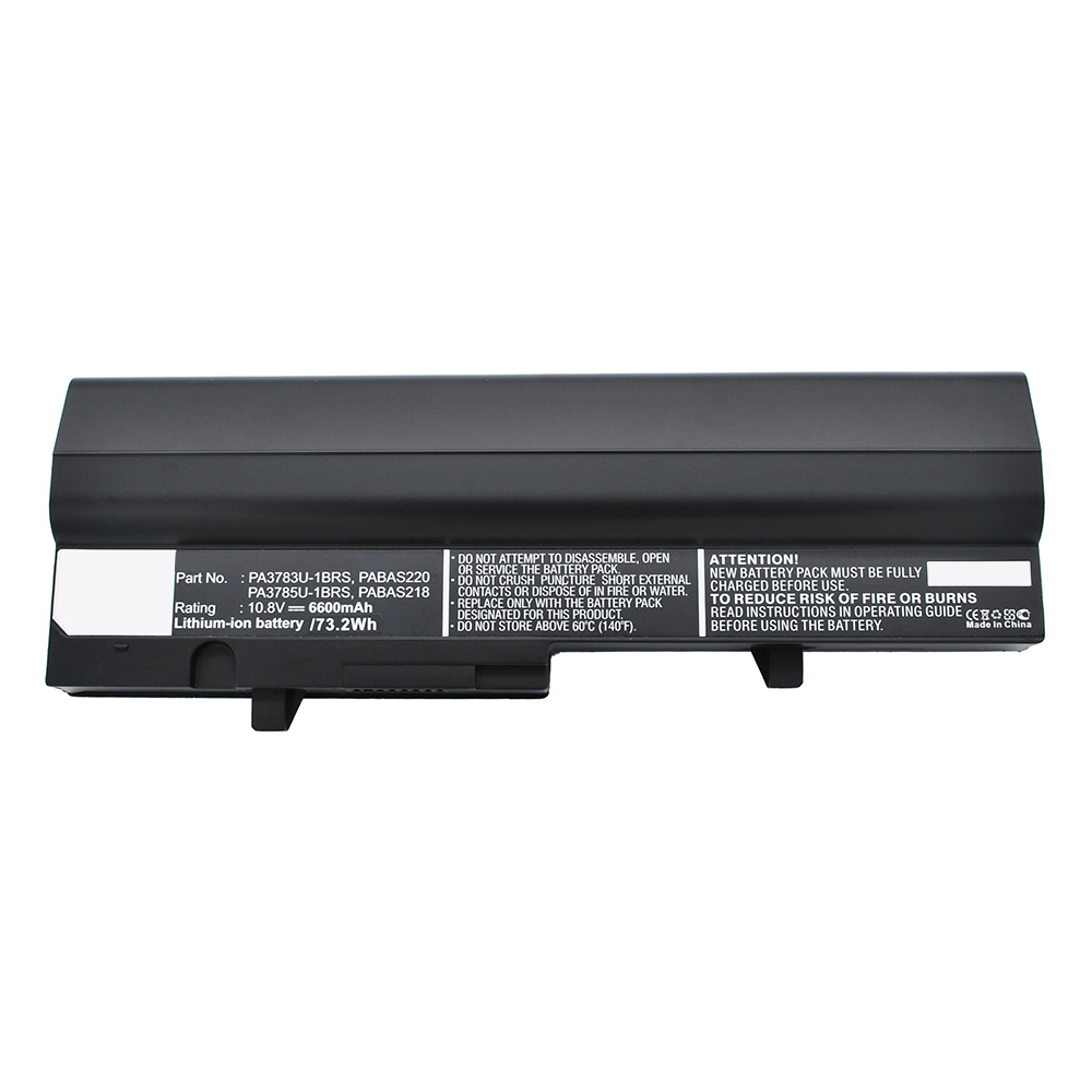 Synergy Digital Laptop Battery, Compatible with Toshiba PA3783U-1BRS Laptop Battery (Li-ion, 10.8V, 6600mAh)