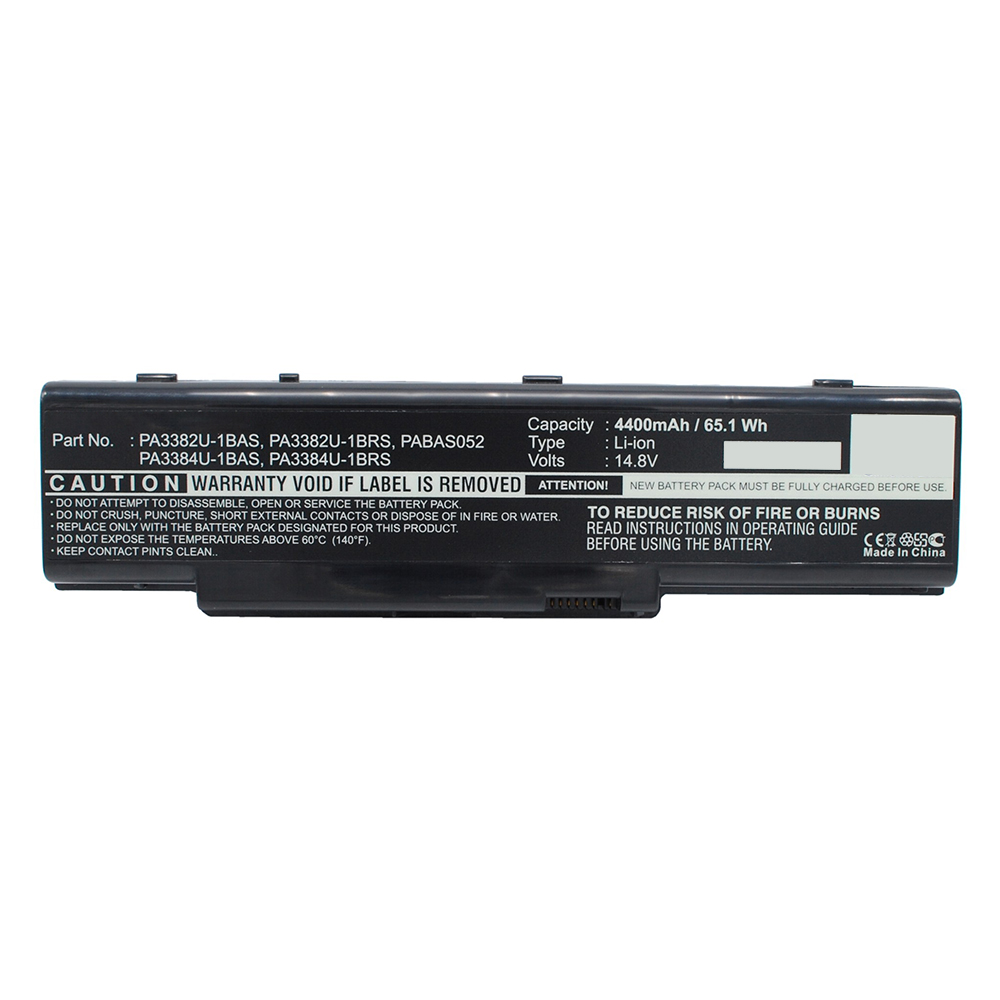 Synergy Digital Laptop Battery, Compatible with Toshiba PA3384U-1BAS Laptop Battery (Li-ion, 14.8V, 4400mAh)
