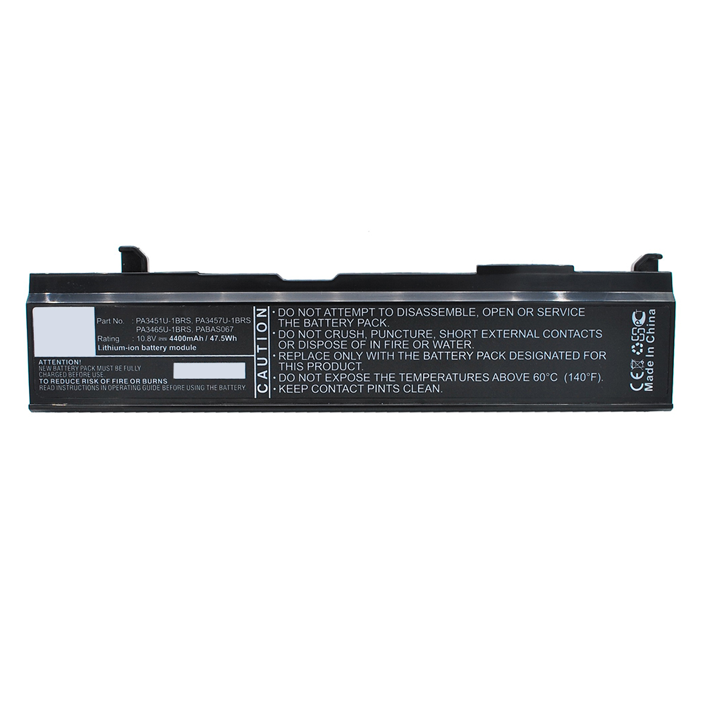 Synergy Digital Laptop Battery, Compatible with Toshiba PA3451U-1BRS Laptop Battery (Li-ion, 10.8V, 4400mAh)