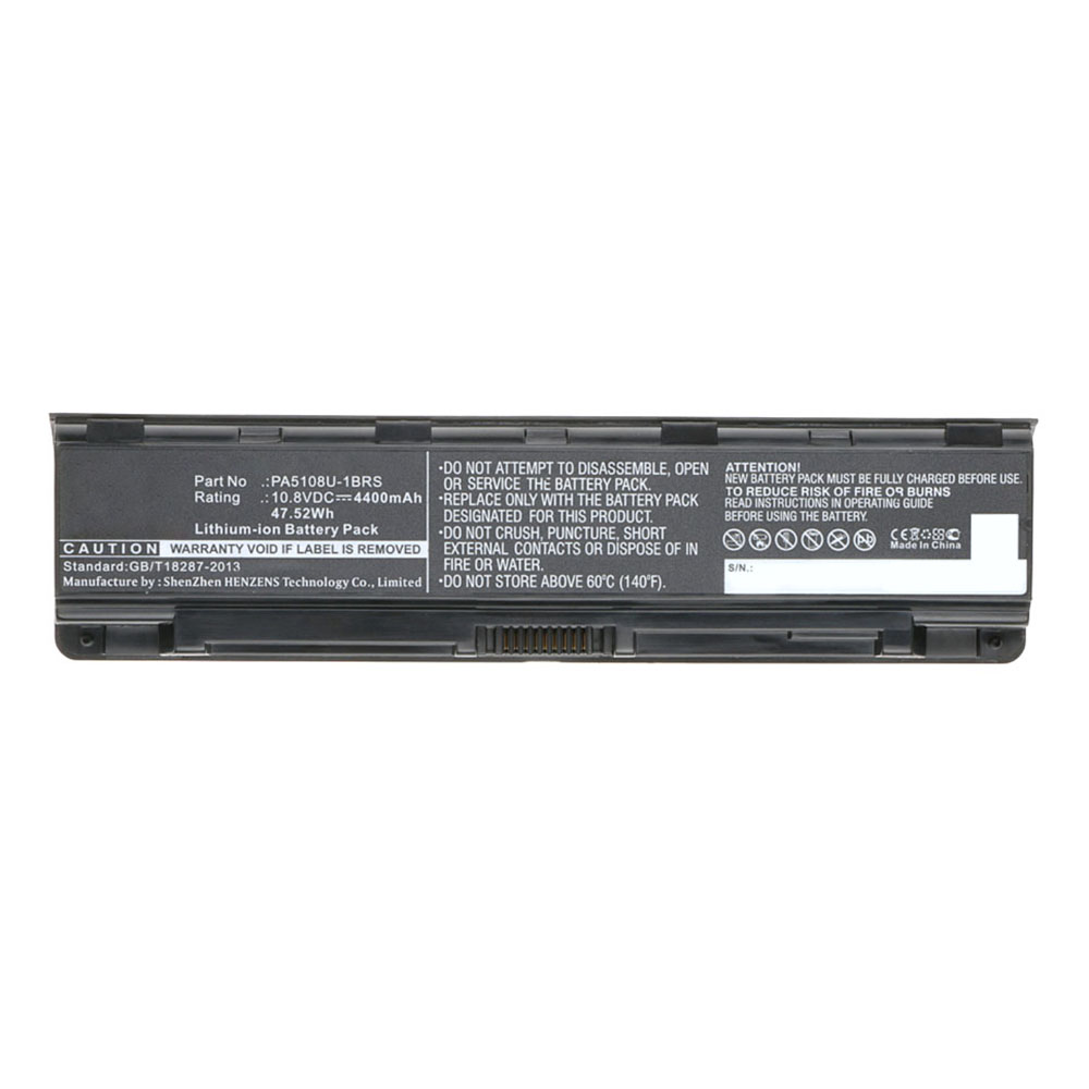 Synergy Digital Laptop Battery, Compatible with Toshiba PA5108U-1BRS Laptop Battery (Li-ion, 10.8V, 4400mAh)