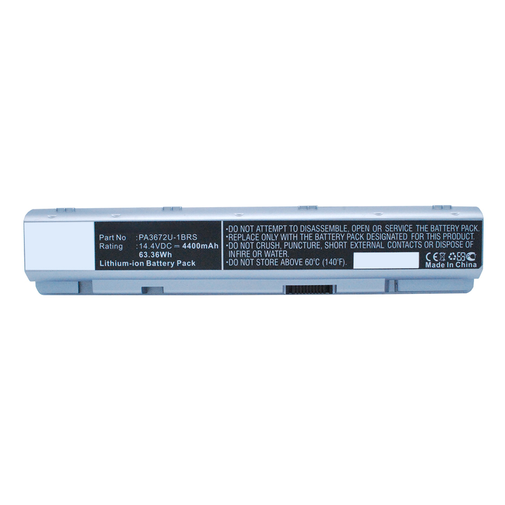 Synergy Digital Laptop Battery, Compatible with Toshiba PA3672U-1BRS Laptop Battery (Li-ion, 14.4V, 4400mAh)