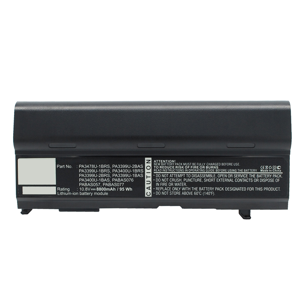 Synergy Digital Laptop Battery, Compatible with Toshiba PA3399U-1BAS Laptop Battery (Li-ion, 10.8V, 8800mAh)