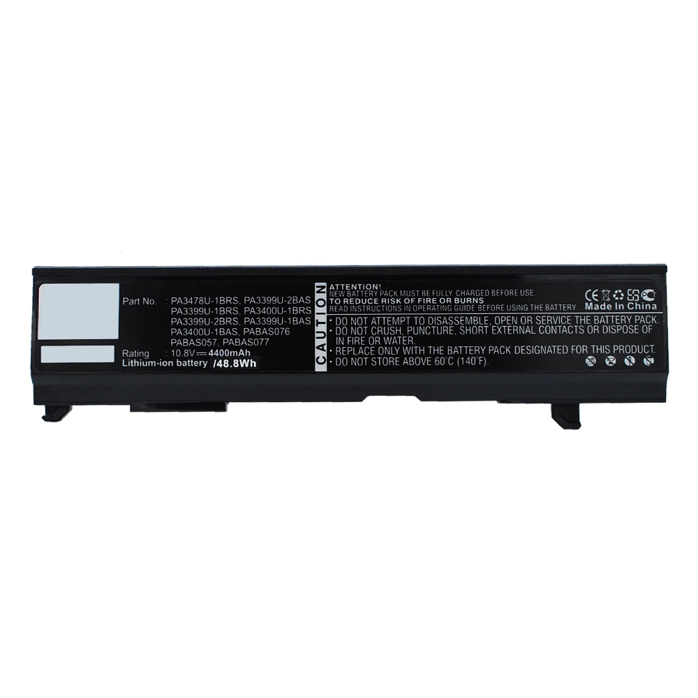 Synergy Digital Laptop Battery, Compatible with Toshiba PA3399U-1BAS Laptop Battery (Li-ion, 10.8V, 4400mAh)