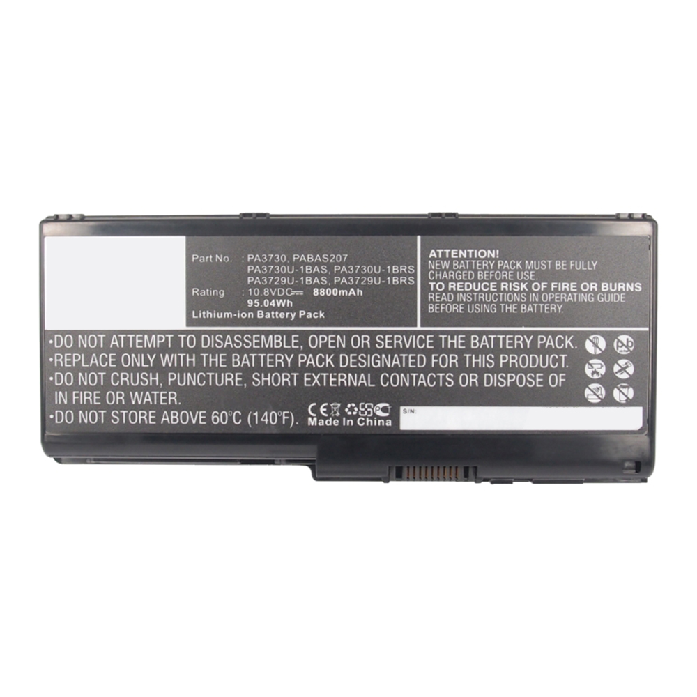 Synergy Digital Laptop Battery, Compatible with Toshiba PA3729U-1BAS Laptop Battery (Li-ion, 10.8V, 8800mAh)