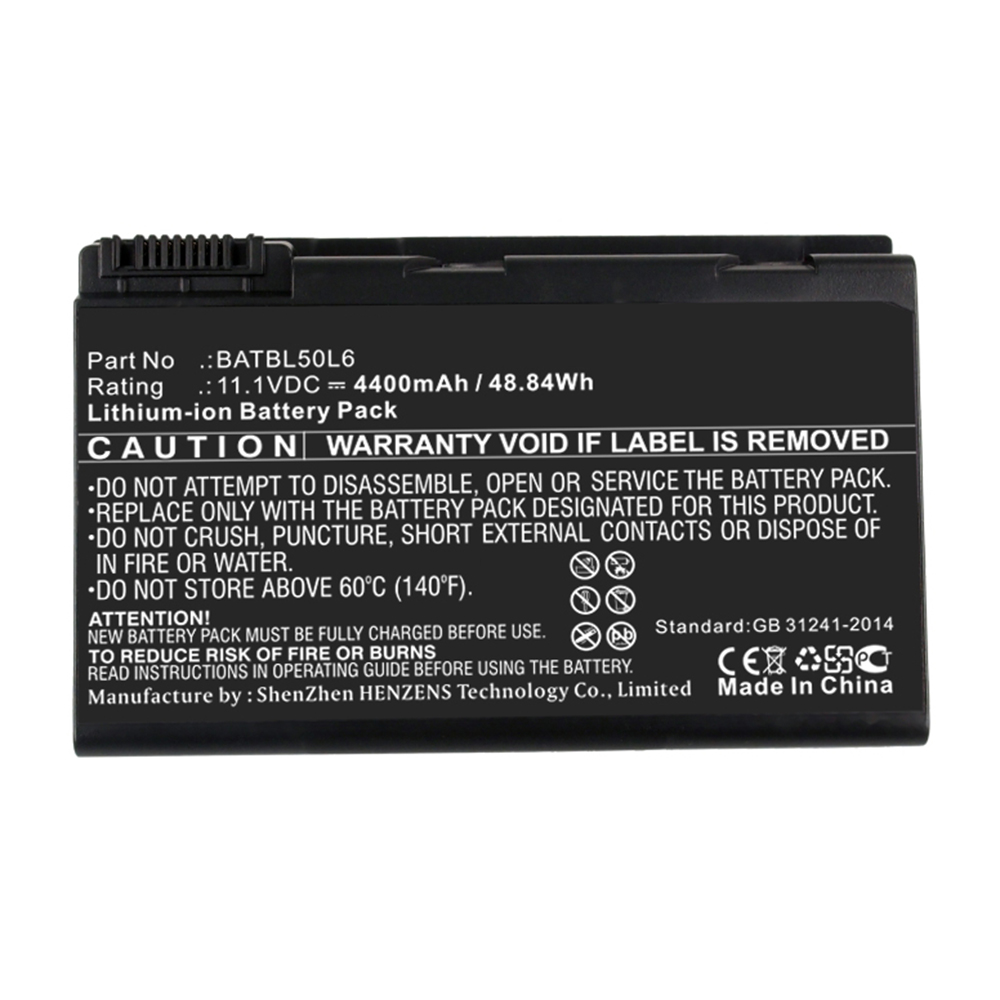 Synergy Digital Laptop Battery, Compatible with Acer BATBL50L6 Laptop Battery (Li-ion, 11.1V, 4400mAh)