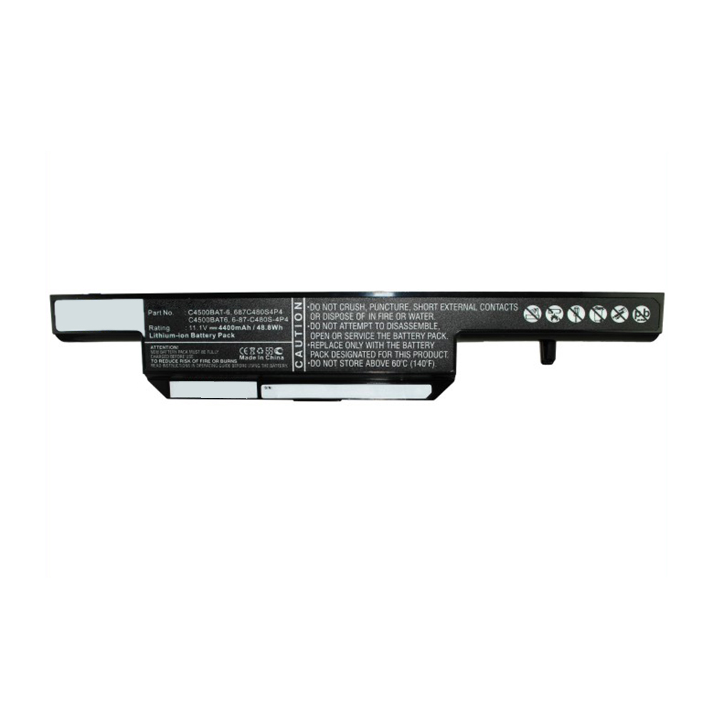 Synergy Digital Laptop Battery, Compatible with Clevo C4500BAT6 Laptop Battery (Li-ion, 11.1V, 4400mAh)