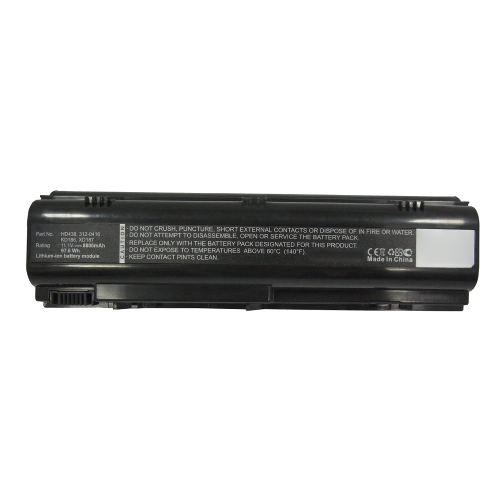 Synergy Digital Laptop Battery, Compatible with DELL HD438 Laptop Battery (Li-ion, 11.1V, 8800mAh)