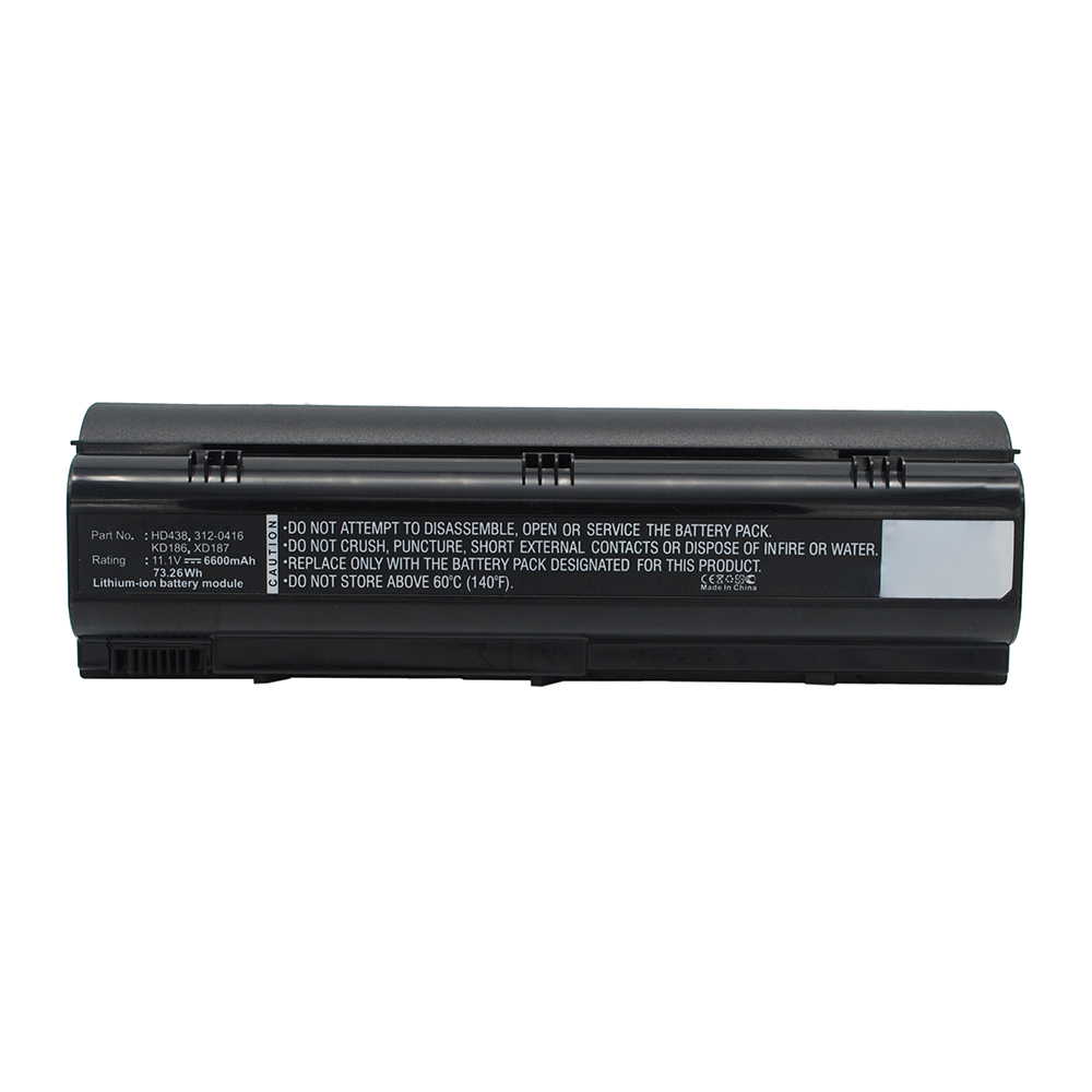 Synergy Digital Laptop Battery, Compatible with DELL HD438 Laptop Battery (Li-ion, 11.1V, 6600mAh)