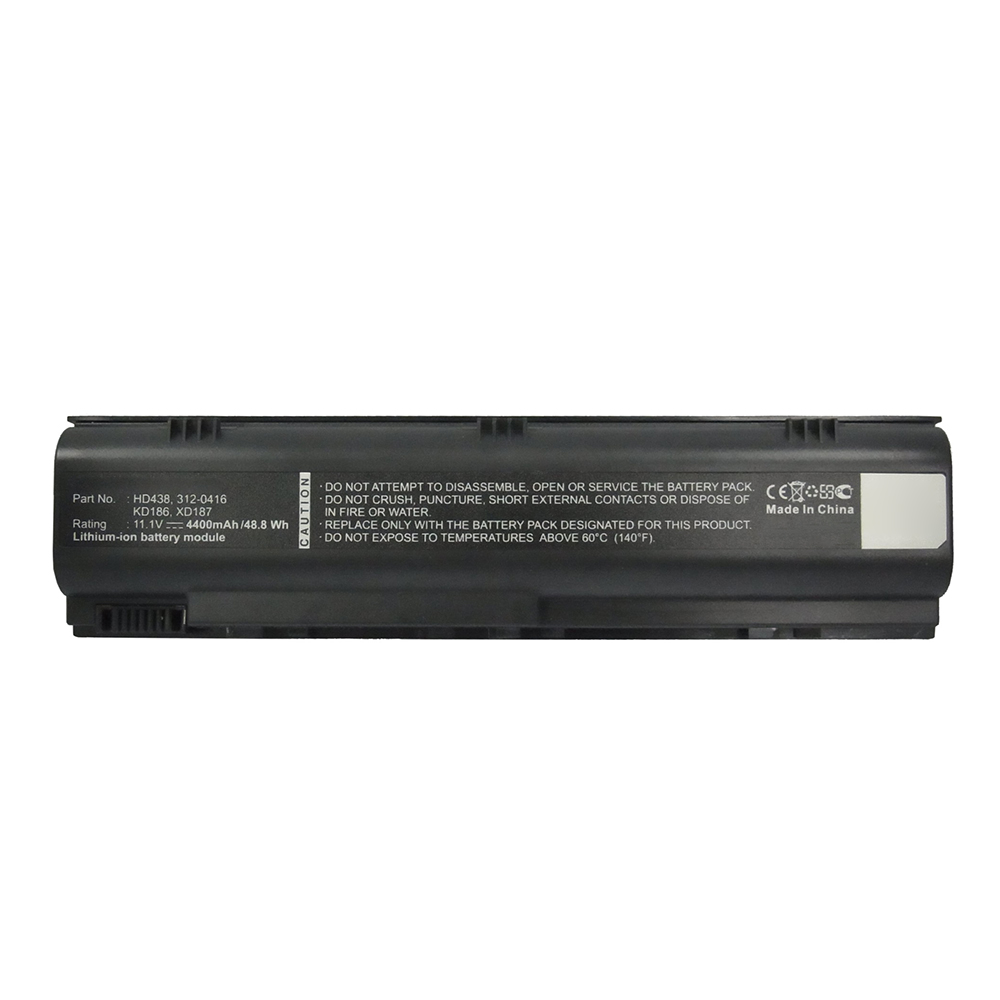 Synergy Digital Laptop Battery, Compatible with DELL HD438 Laptop Battery (Li-ion, 11.1V, 4400mAh)