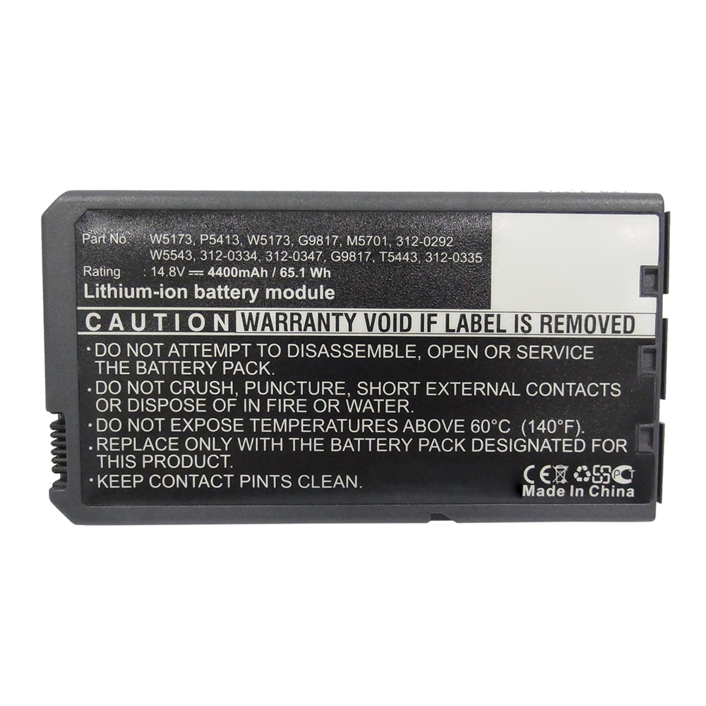 Synergy Digital Laptop Battery, Compatible with DELL G9812 Laptop Battery (Li-ion, 14.8V, 4400mAh)
