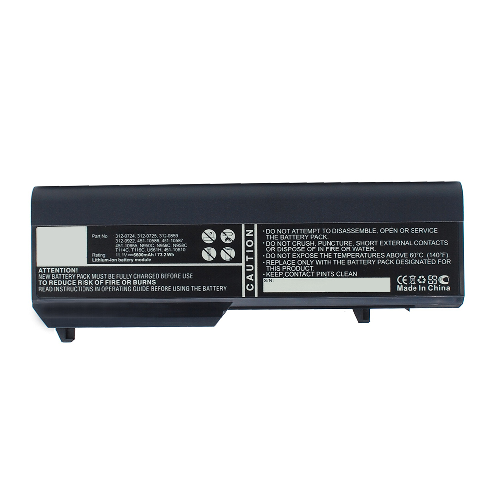 Synergy Digital Laptop Battery, Compatible with DELL N950C Laptop Battery (Li-ion, 11.1V, 6600mAh)