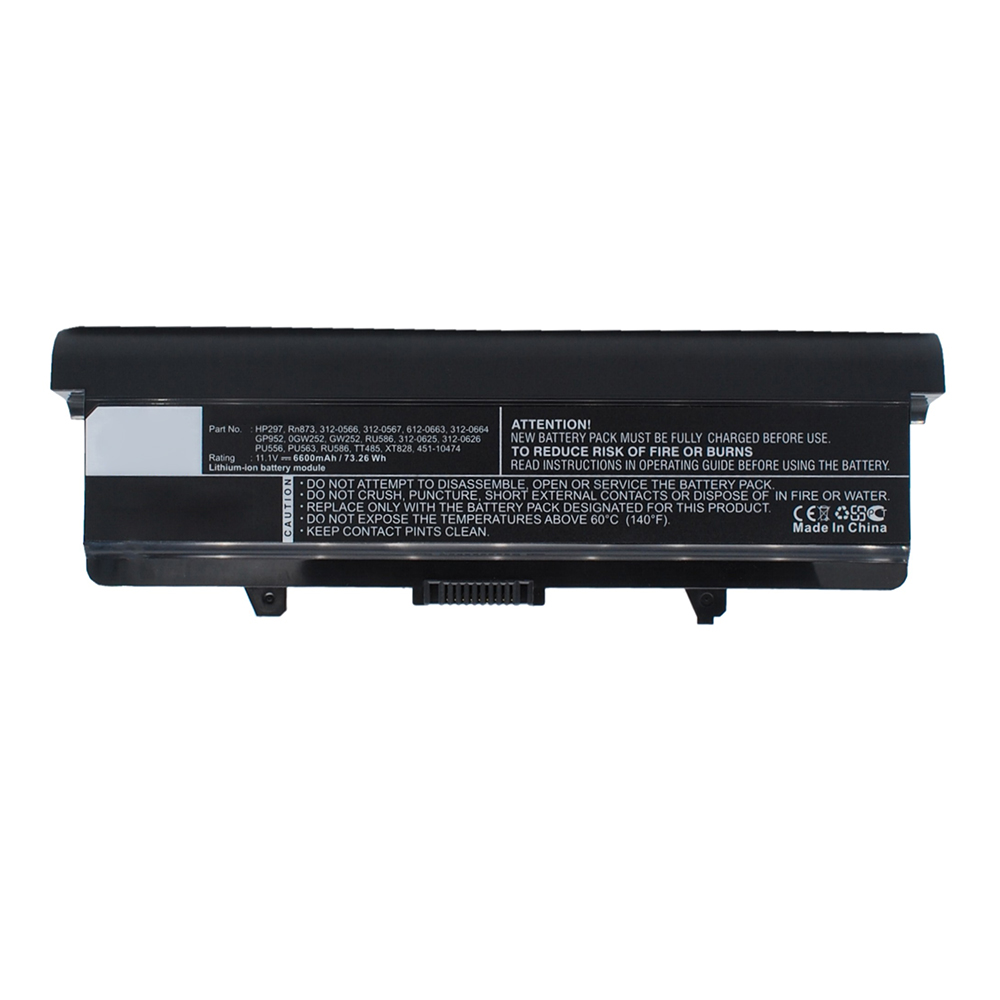 Synergy Digital Laptop Battery, Compatible with DELL D608H Laptop Battery (Li-ion, 11.1V, 6600mAh)