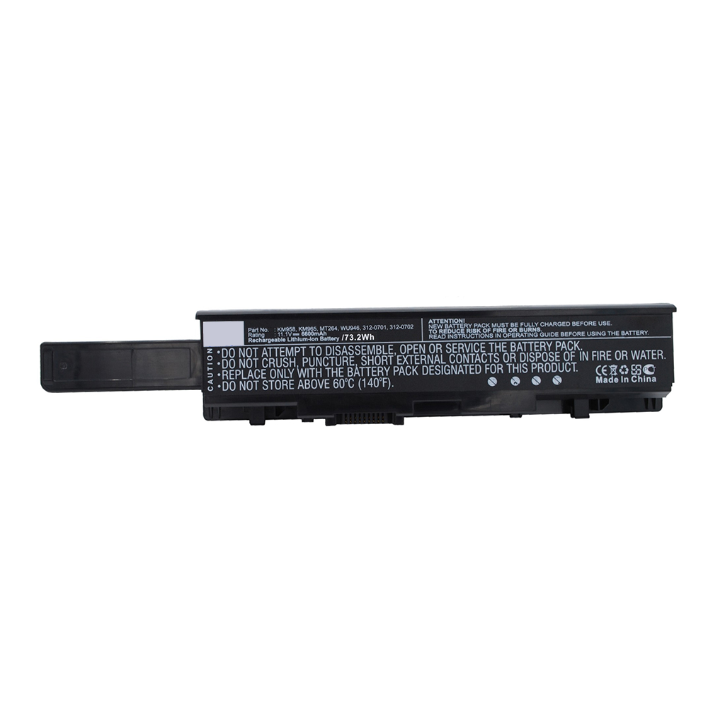 Synergy Digital Laptop Battery, Compatible with DELL KM887 Laptop Battery (Li-ion, 11.1V, 6600mAh)