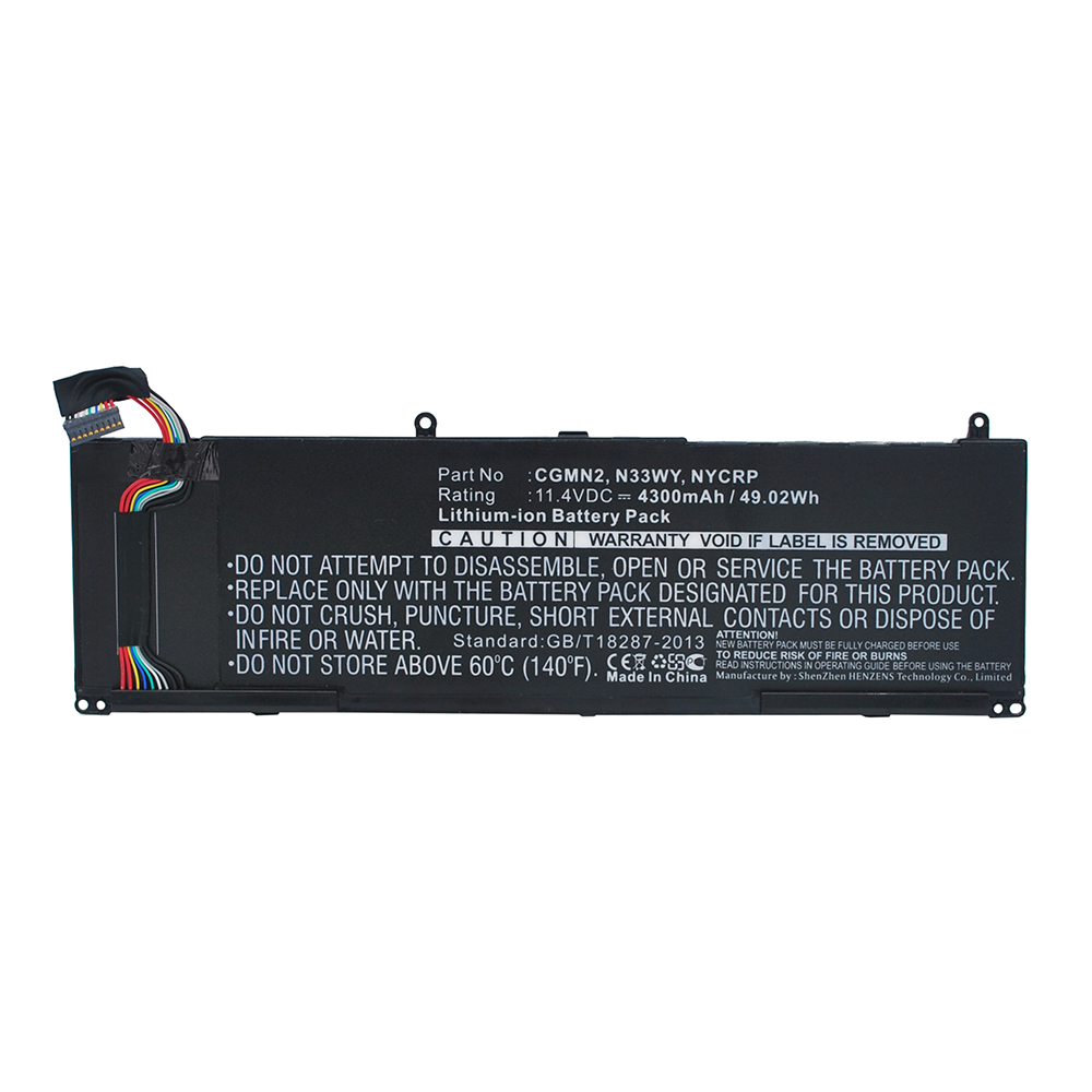 Synergy Digital Laptop Battery, Compatible with DELL CGMN2 Laptop Battery (Li-ion, 11.4V, 4300mAh)