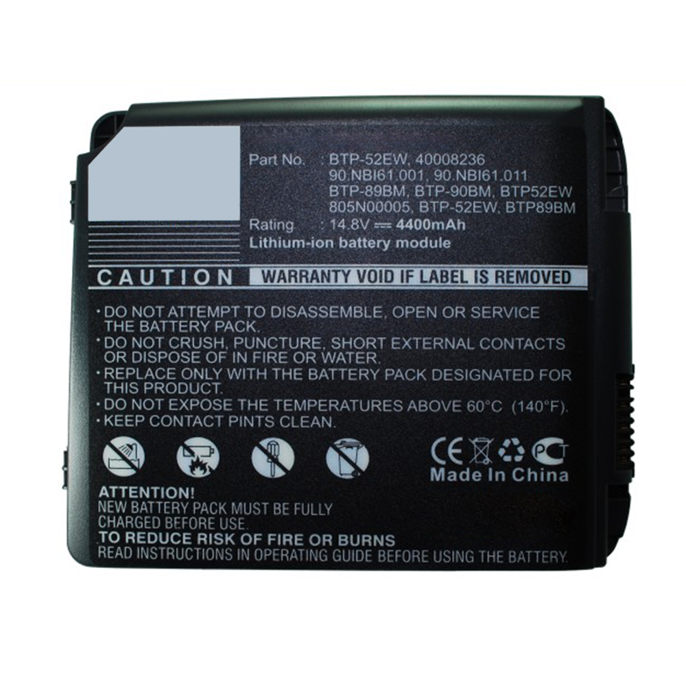 Synergy Digital Laptop Battery, Compatible with Fujitsu BTP52EW Laptop Battery (Li-ion, 14.4V, 4400mAh)