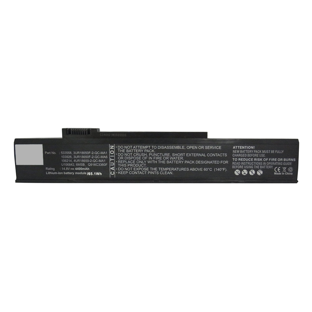 Synergy Digital Laptop Battery, Compatible with Gateway SQU-412 Laptop Battery (Li-ion, 14.8V, 4400mAh)