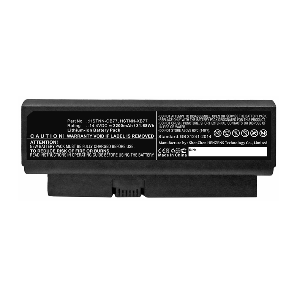 Synergy Digital Laptop Battery, Compatible with HP HSTNN-OB77 Laptop Battery (Li-ion, 14.4V, 2200mAh)