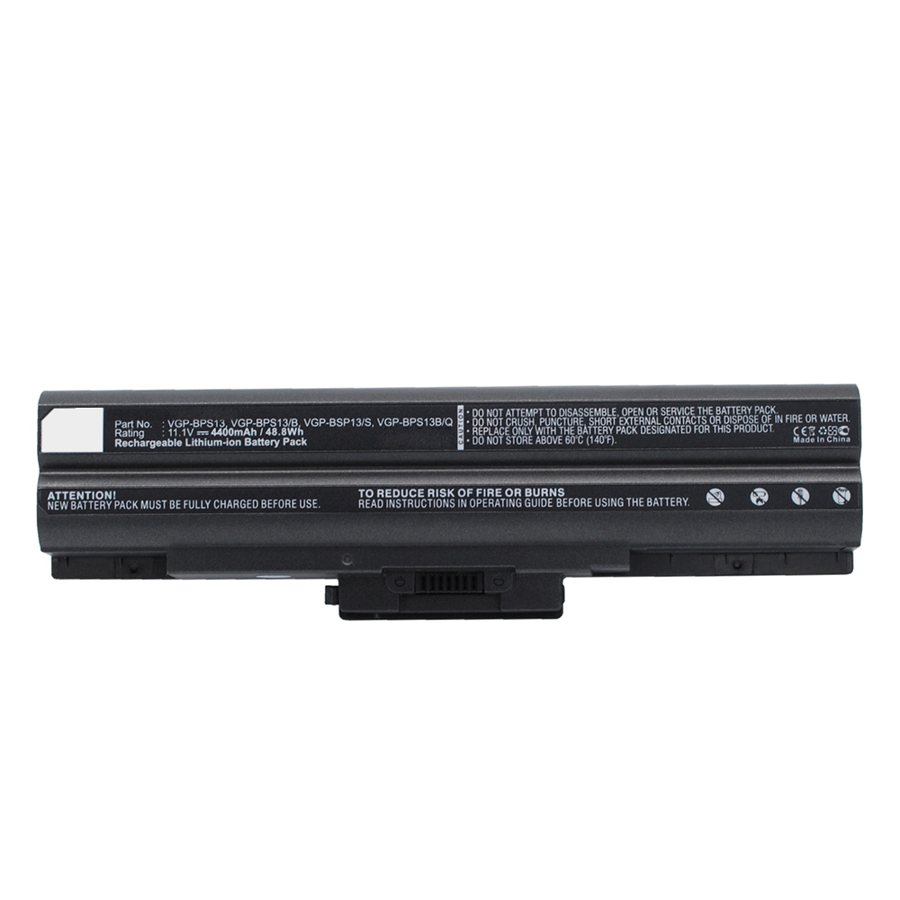 Synergy Digital Laptop Battery, Compatible with Sony VGP-BPS13 Laptop Battery (Li-ion, 11.1V, 4400mAh)